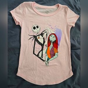 Nightmare Before Christmas Pink Kids T-Shirt